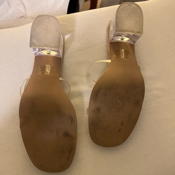Steve Madden clear block heel sandals - Picture 3 of 4
